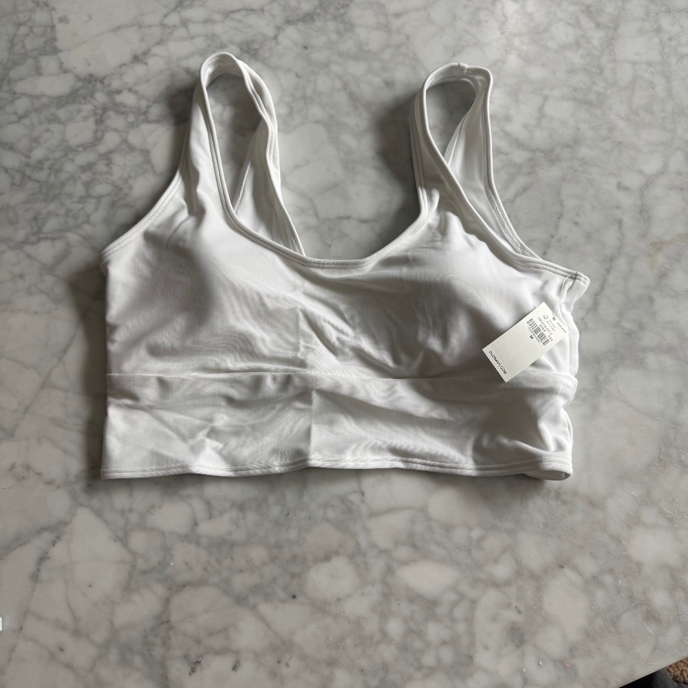 NWT oldnavy white bikini top Size M